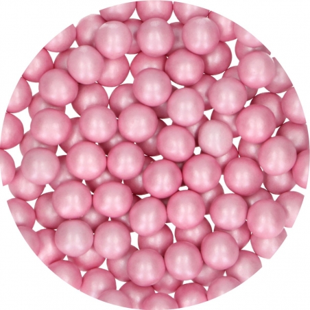 Posypka różowe perłowe czekoladowe kule FunCakes