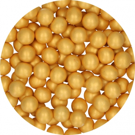 Posypka złote perłowe czekoladowe kule FunCakes