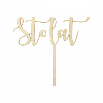 Topper drewniany Sto lat