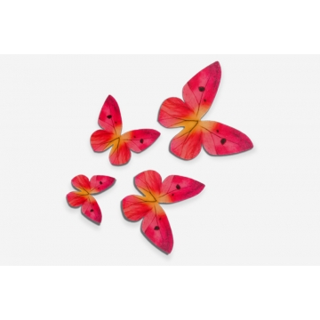 Motyle waflowe, czerwone w...