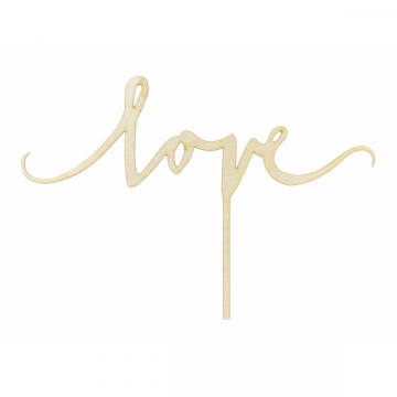 Topper Love drewniany